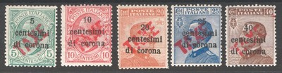 Terre Redente Trentino Alto Adige Bolzano 3 1918/19 Francobolli di Trento e Trie