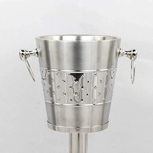 Nickel Plated Majestic Wine & Ice Bucket with Steel bucket Stand wine Chiller - Image 4 of 4