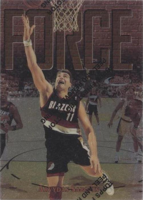1997-98 Topps Finest - Arvydas Sabonis #75 - 1 of 2