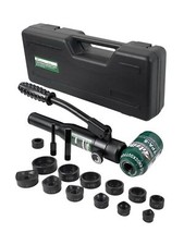 Hydraulic Knockout Hole Punch Driver Kit 1/2 to 2 inch Electrical Conduit Hol...