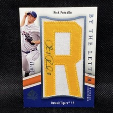 #/85! 🚨2009 SP Authentic By the Letter Rick Porcello RC Auto Detroit Tigers