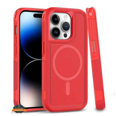 For Apple iPhone 15 Pro Max Shockproof 2in1 Rugged Magnetic Hybrid