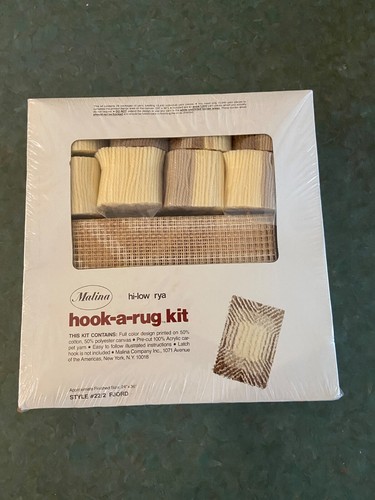 Malina Hi-Low Rya Hook-A-Rug Kit 24" x 36": Style Fjord - Picture 5 of 5