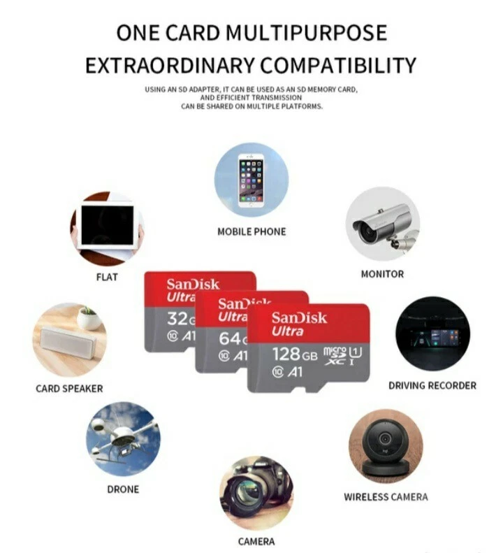  New SanDisk Ultra MicroSDXC UHSI 200 GB Card Class 10 98MB/s Mobile Memory Card - Image 4 of 4