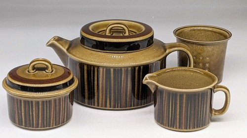Arabia Finland Kosmos Teapot cup & Saucer w/ creamer Procopé Grönqvist - Picture 4 of 5