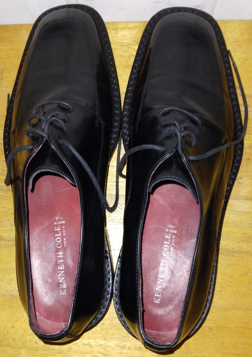 Kenneth Cole New York Mens Black Leather Made in Italy  display picture 3