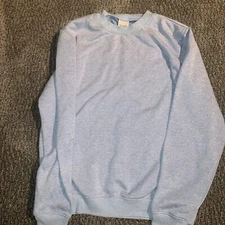 BLAIR Better Than Basic Vintage Heathered Sweatshirt - Size S Light Blue