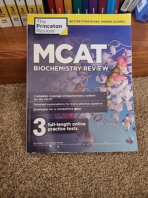MCAT Biochemistry Review 3 Full-length Online Practice Tests Princeton Review