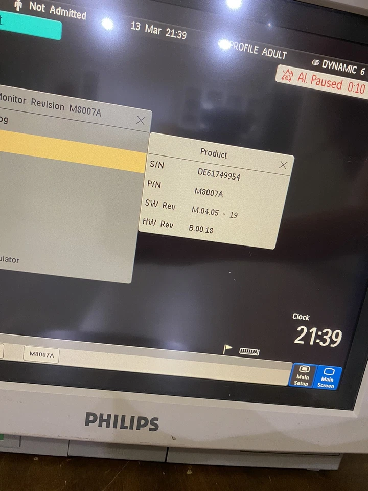 Philips IntelliVue MP70 Pantalla Táctil Monitor de Paciente / Monitor de Paciente Foto 3 de 4