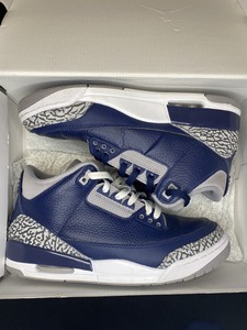 Nike Air Jordan 3 Retro Georgetown Talla 9.5 CT8532-401 Medianoche Azul  Marino/Blanco 2021 | eBay