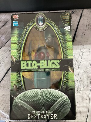BIO-Bugs DESTROYER Robot - Remote Cont.  Hasbro XD.03-B.I.O. 2001 Toy Sealed Box