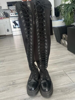 Dr. Martens Aggy Tall Boots US 8, Agyness Deyn x Doc Martens Over  