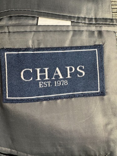 Chaqueta Blazer Abrigo Deportivo Clásico CHAPS Para Hombres Marrón GLEN CUADROS GRANDE Y ALTO TALLA 48R - Imagen 7 de 9