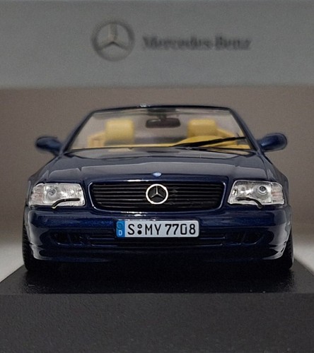 Mercedes-Benz SL 500 R129 Cabrio 1998 Blue 1:43 Minichamps B66046420 RARE! (3) - Picture 11 of 16