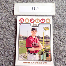 Topps 2008 Josh Anderson Rookie #177 - Houston Astros MLB Baseball Card. rookie card picture