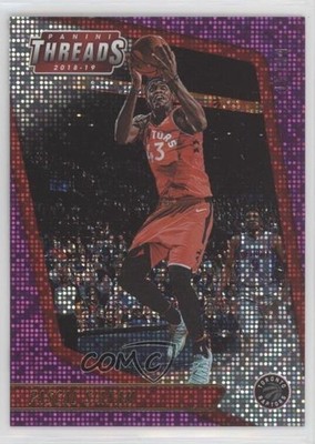 2018-19 Panini Threads Purple Dazzle 15/99 Pascal Siakam #75 1p5