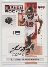 2007 Playoff NFL Playoffs Red Signatures Laurent Robinson Rookie Auto RC 2k1