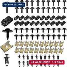100 PCS Car Body Screws and Bolts, Bumper Fender Screws Bolts Set, Splash Shield
