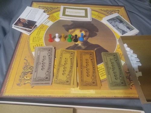 Vintage MASTERPIECE THE ART AUCTION BOARD GAME Parker Brothers 1970 Missing Dice - Picture 8 of 8