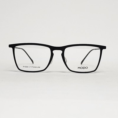 MODO 7054A Men's Ultra-Light Titanium Square Glasses in Matte Black | 52mm