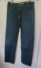 Wrangler Boys Blue Jeans Size 12 Slim Straight Leg Classic Denim