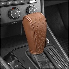 Gear Shift Cover Diamond Embroidery Design, Durable Shift Knob Cover for Brown