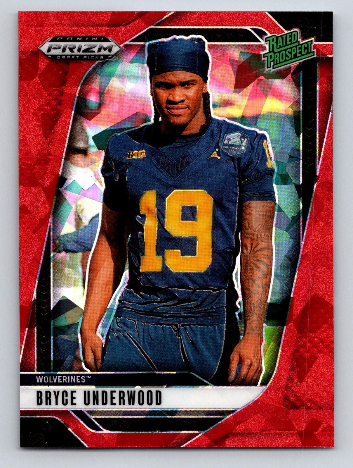 2025 Panini Prizm Draft Picks #28 Bryce Underwood Prizms Red Ice