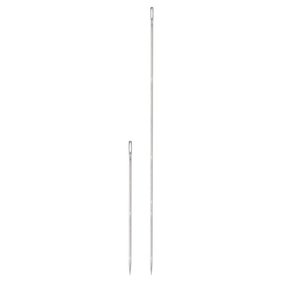 2PCS Upholstery Needle Large Eye Extra Long 6/12in Sewing Straight Hand Needles