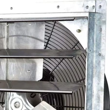 4244 CFM Silver Electric Powered Gable Mount Shutter Fan/Vent