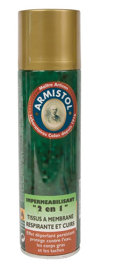 Spray imperméabilisant Armistol pour cuir et textile en flacon de 400ml