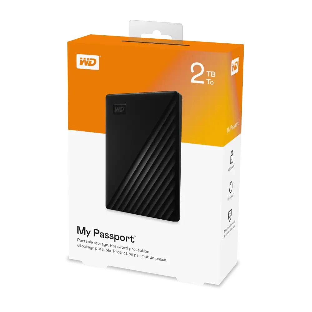 WD (Western Digital) My Passport External Hard Drive - 2TB