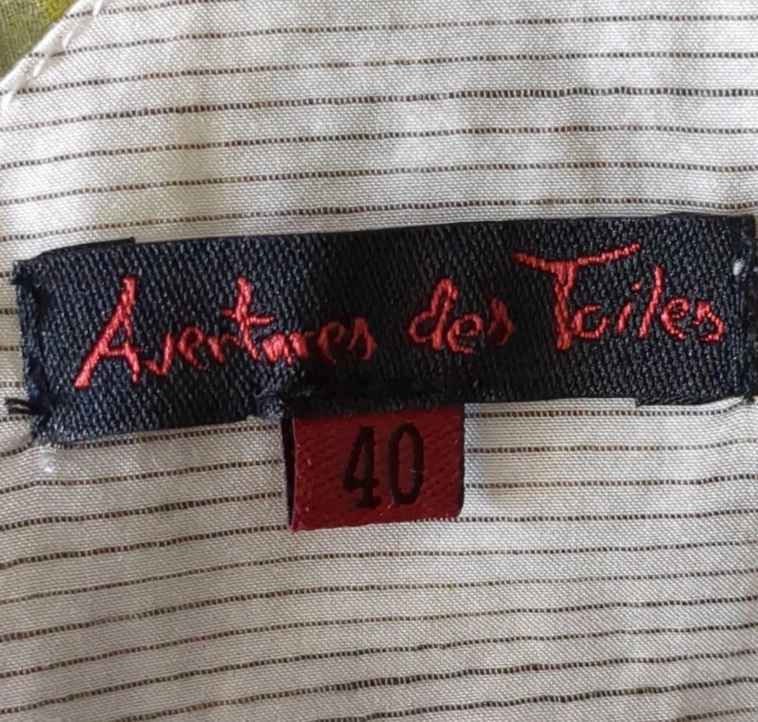 Unique Vintage Asymmetric Art Vest - RARE Aventures des Toiles image 6