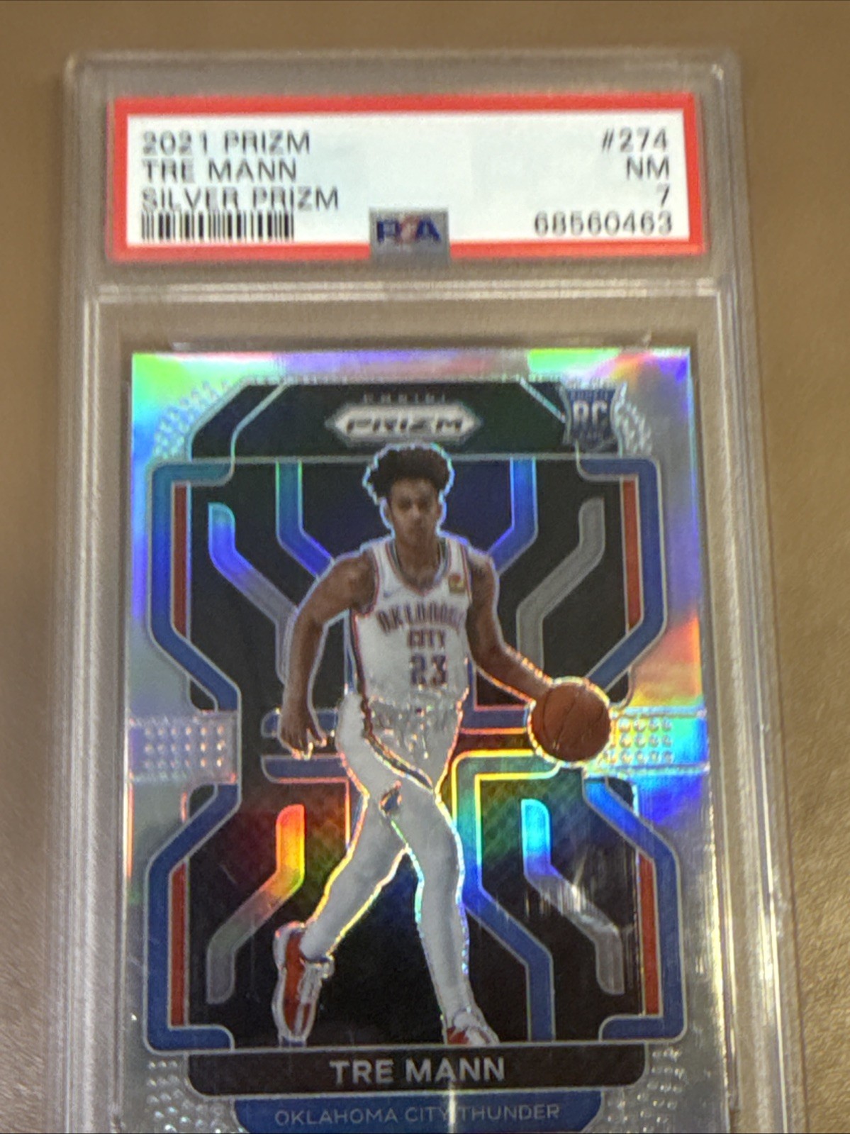 2021-22 Panini Prizm - Tre Mann #274 Silver Prizm (RC) PSA 7 Near Mint