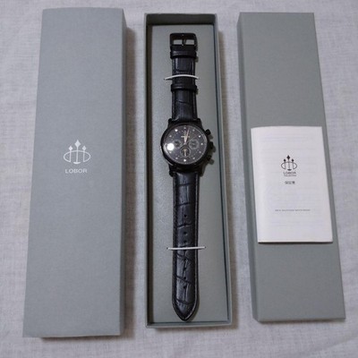 [Nagelneu, unbenutzt] LOBOR Automatikuhr COLLECTION Schwarz 42mm