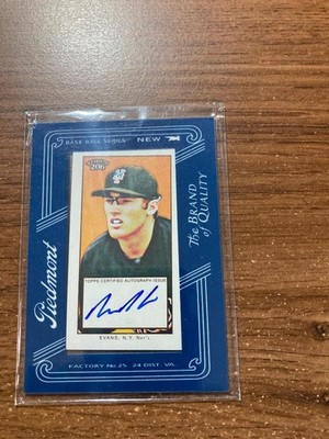 2009 Topps 206 Framed Mini Auto Nick Evans #FMA-11 Autograph