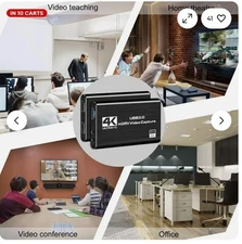 4K 1080P 60FPS HDMI to USB 3.0 Video Capture Card For PS4/PC/OBS Nintendo Switch