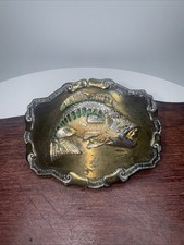 Vintage Bass Fishing Belt Buckle, Raintree Jewelry Co Brass Men s Sport Wear