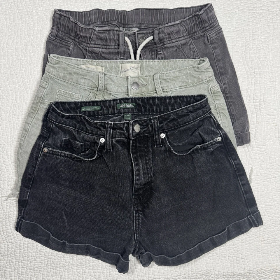 Lot of 6 Women’s Teen Jean Shorts American Eagle Wild Fable Size 4 Small Casual - Image 2 of 4