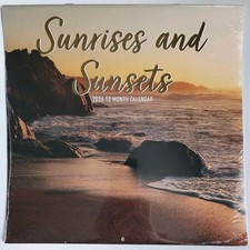 2026 SUNRISES SUNSETS 12 X 24 12 Month Wall Calendar N/S FAST FREE SHIPPING
