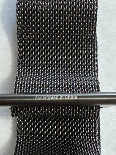 Bracelet Apple Watch 45 mm boucle milanaise magnétique acier inoxydable couleur ardoise OEM - Photo 4 sur 5