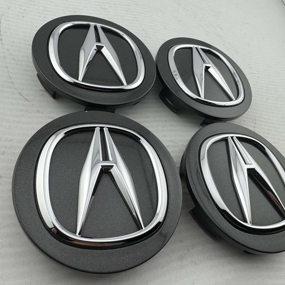 一套 ACURA RDX MDX TL TLX ZDX 中心盖盖 44742 深炭 2.75 英寸 — 第 4/4 张图片