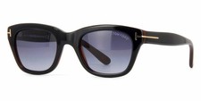  490 Tom Ford Snowdon TF237 Sunglasses Black Frame Blue Gradient Lenses 50mm