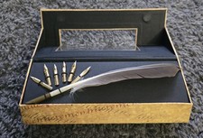 Authentic Models Calligraphy Set with Feather...