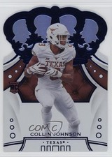 2020 Panini Chronicles Draft Picks Crown Royale Mirror Blue Collin Johnson 07rd
