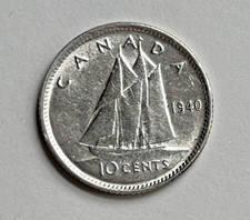 1940 Canada 10 Cents George VI (DM-22)
