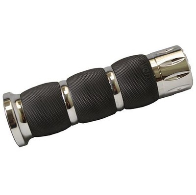 Avon Grips Air Cushioned Rival Grips - Chrome - MT-AIR-90-CH-RIV