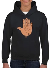 Astro Palmistry - Zodiac Hand Emoji Art Design Youth's Hoodie