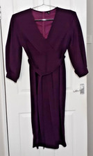 SHEIN Curve Purple Dress 2XL VGC Long Sleeve Stretch Fit Nape to Hem 49"