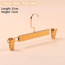 5PCS Gold Non-Slip Clothes Hanger,Adult Suit Hangers with 3CM Wide Shoulder,Clos