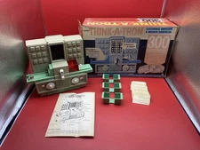 Vintage 1967 Think-A-Tron Hasbro Question Answer Early Computer Game USA READ